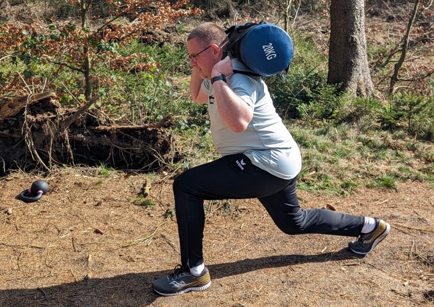 Sandbag Lunges