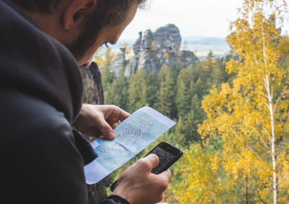 Navigation auf dem Handy