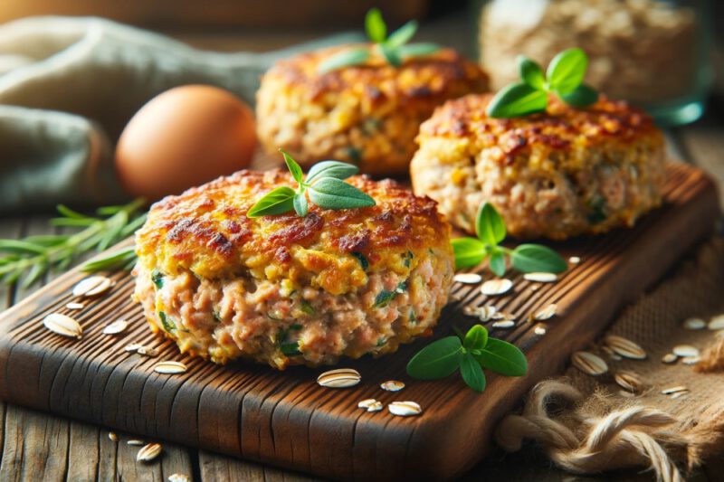 Thunfischfrikadellen mit Haferflocken