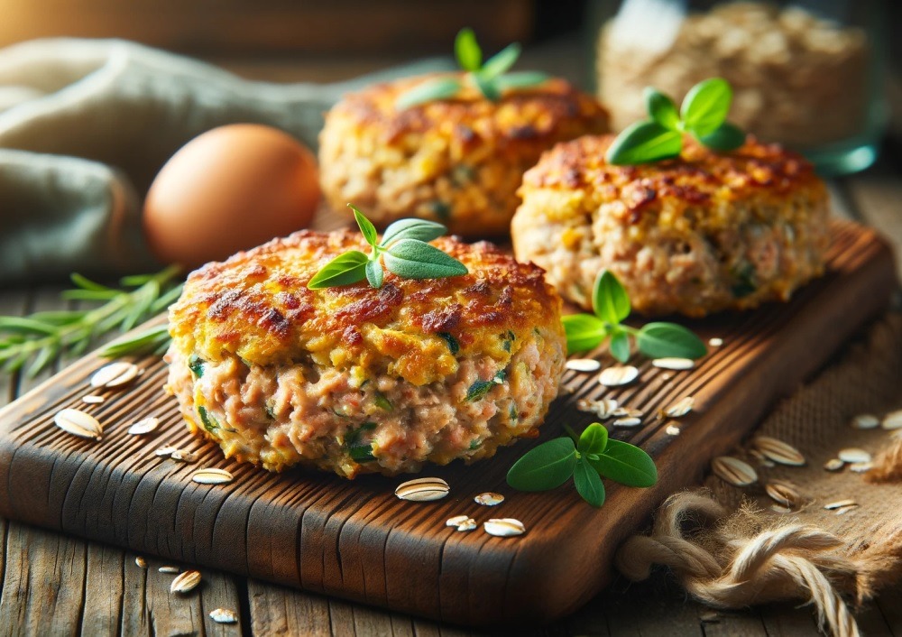 Thunfischfrikadellen mit Haferflocken